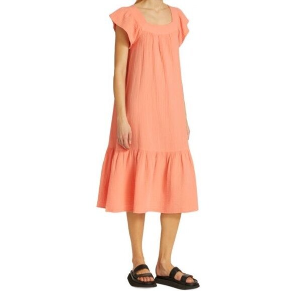 Rails Skylar Short Sleeve Midi Dress - S - Picture 1 of 11